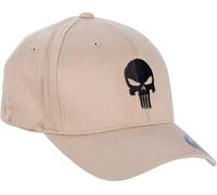 Café Viereck Cap Flexfit Punisher schwarz sand M