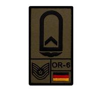 Café Viereck ® Feldwebel Luftwaffe Bundeswehr Rank Patch mit Dienstgrad - Gestickt mit Klett - 9,8 cm x 5,6 cm