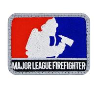 Café Viereck ® Major League Firefighter Feuerwehr Fun Patch Gestickt mit Klett - 8 x 6 cm