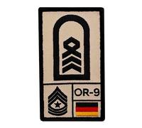 Café Viereck ® Oberstabsfeldwebel Bundeswehr Rank Patch mit Dienstgrad - Gestickt mit Klett - 9,8 cm x 5,6 cm