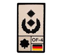 Café Viereck ® Oberstleutnant Bundeswehr Rank Patch mit Dienstgrad - Gestickt mit Klett - 9,8 cm x 5,6 cm