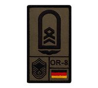 Café Viereck ® Stabsfeldwebel Luftwaffe Bundeswehr Rank Patch mit Dienstgrad - Gestickt mit Klett - 9,8 cm x 5,6 cm