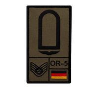 Café Viereck ® Stabsunteroffizier Luftwaffe Bundeswehr Rank Patch mit Dienstgrad - Gestickt mit Klett - 9,8 cm x 5,6 cm