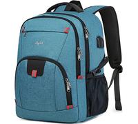 Cafele Rucksack für Männer und Frauen, Schulrucksack für Teenager, 17,3-Zoll-Laptop-Rucksack für Geschäftsreisen, College, Seeblau