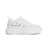 CAFèNOIR C1DG9320W001400 SCHNÜRSNEAKERS AUS Stoff MIT SEITLICHEM Logo Bianco 40