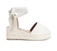 CAFèNOIR - Canvas-Dekolleté Mit Sklavenschnürung, Für Frauen, Farbe Beige, Größe 38