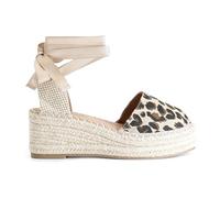 CAFèNOIR - Canvas-Dekolleté Mit Sklavenschnürung, Für Frauen, Farbe Mehrfarbig, Größe 41