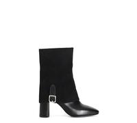CAFèNOIR - Damen-Ankle-Boot Aus Leder Mit Extra Hohem, Zweifarbigem Schaft, Für Frauen, Farbe Schwarz, Größe 40