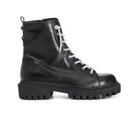 CAFèNOIR - Damen-Ankle-Boot Aus Leder Mit Strass-Schnürsenkeln, Für Frauen, Farbe Schwarz, Größe 38