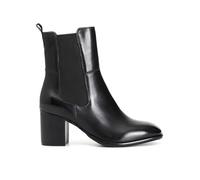 CAFèNOIR - Damen-Lederstiefelette Mit Elastischem Bund, Für Frauen, Farbe Schwarz, Größe 36