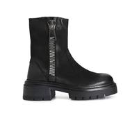 CAFèNOIR - Damen-Nubuk-Ankle-Boot Mit Langem Reißverschluss, Für Frauen, Farbe Schwarz, Größe 40