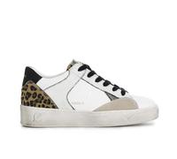 CAFèNOIR - Damen-Sneaker Aus Leder Und Wildleder Mit Weißen, Gepunkteten Einsätzen In Metallic-Optik, Für Frauen, Farbe Weiss, Größe 41