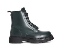 CAFèNOIR - Damen-Stiefeletten aus gebürstetem Kunstleder, grün, 40 EU