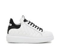 CAFeNOIR Damenschuhe Schnürschuhe Sportive Sneaker Weiß Freizeit, Schuhgröße:41 EU