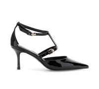 CAFèNOIR - Dekolleté Aus Lackleder Mit Schnallen, Für Frauen, Farbe Schwarz, Größe 41