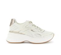 CAFèNOIR - Laufschuhe Aus Beschichtetem Leder Und Mesh, Für Frauen, Farbe Weiss, Größe 37