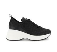 CAFèNOIR - Laufschuhe In Lederoptik Aus Gewebtem Ripsband Schwarz, Für Frauen, Farbe Schwarz, Größe 37