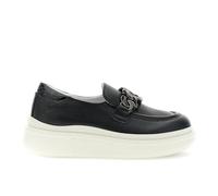 CAFèNOIR - Ledermokassins Mit Trensenverschluss, Für Frauen, Farbe Schwarz, Größe 37