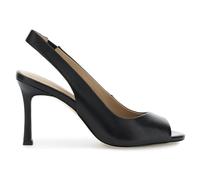 CAFèNOIR - Ledersandale Mit Schnürung Hinten, Für Frauen, Farbe Schwarz, Größe 40