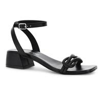 CAFèNOIR - Ledersandalen Mit Einem Knoten Am Oberen Rand, Für Frauen, Farbe Schwarz, Größe 36