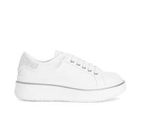CAFèNOIR - Ledersneaker Mit Mikro-Strasssteinen, Für Frauen, Farbe Weiss, Größe 38