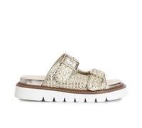 CAFèNOIR - Pantoffel Mit Doppelter Schnalle Und Flechtung, Für Frauen, Farbe Grau, Größe 41