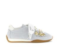 CAFèNOIR - Perforierte Wildleder-Schnürlaufschuhe, Für Frauen, Farbe Blau, Größe 40