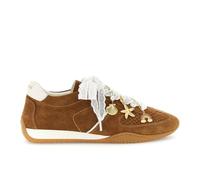 CAFèNOIR - Perforierte Wildleder-Schnürlaufschuhe, Für Frauen, Farbe Braun, Größe 40