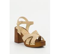 CAFèNOIR Plateau-Sandalette in beige in Größe: 37 für Damen