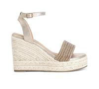 CAFèNOIR - Sandalen Mit Strasssteinen Auf Keilabsatz, Für Frauen, Farbe Grau, Größe 41