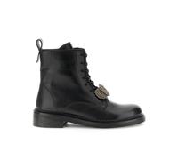 CAFèNOIR - Schnür-Stiefeletten Aus Leder Mit Abnehmbarem Perlen-Detail SCHWARZ, Für Frauen, Farbe Schwarz, Größe 40