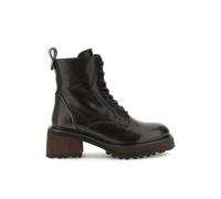 CAFèNOIR - Schnür-Stiefeletten Aus Leder Mit Profilsohle DUNKELBRAUN, Für Frauen, Farbe Braun, Größe 37