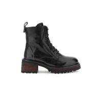CAFèNOIR - Schnür-Stiefeletten Aus Leder Mit Profilsohle SCHWARZ, Für Frauen, Farbe Schwarz, Größe 36