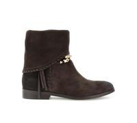 CAFèNOIR - Stiefeletten Aus Wildleder Mit Schnürsenkeln Und Knöchelriemen, Für Frauen, Farbe Braun, Größe 38