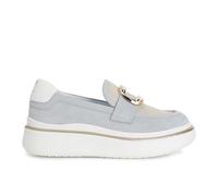 CAFèNOIR - Wildledermokassin-Emaille-Accessoire, Für Frauen, Farbe Blau, Größe 36