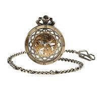 CAFIEDR Taschenuhr, Retro, hohl, mechanisch, für Herren, einzigartige, römische Zahlen, mechanische Taschenuhren