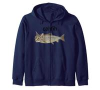 Cahfih Misspelled Fish Meme Cah Fih Wels Lustige Katze Fisch Kapuzenjacke