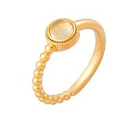 caï Ring 925/- Sterling Silber Prehnit grün 060 (19,1) Damen