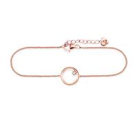 Armband 925 Sterling Silber rosé vergoldet Zirkonia Kreis 41178865926238