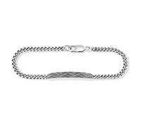 Armband 925/- Sterling Silber oxidiert Wellen 21cm 41184188596318