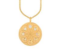 CAÏ Kette mit Anhänger »925/- Sterling Silber bicolor Mondzyklus Luna«