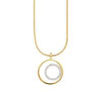 caï Anhänger mit Kette 925/- Sterling Silber Topas weiß 0,096ct. 42+3cm Damen