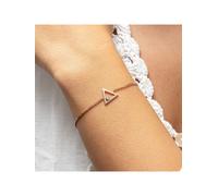 Armband 925 Sterling Silber rosé vergoldet Dreieck Zirkonia 41184572833886