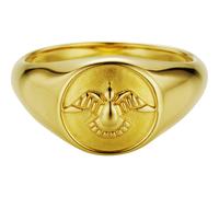 Ring 925/- Sterling Silber Glänzend CAI gelb 54 (Artikelnummer: 3O685/40X54)