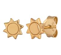 caï Caï Damen-Ohrstecker 925er Silber Gold 32013992 gold Damen