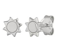 cai Ohrstecker 925 Sterling Silber rhodiniert Sonne Einheitsgröße