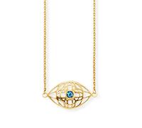 caï Collier 925/- Sterling Silber Blautopas 0,164ct 42+3cm Damen