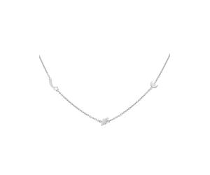 cai Collier 925 Sterling Silber rhodiniert Sternschnuppe - Saturn - Mond Einheitsgröße
