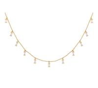 Cai Collier 925/- Sterling Silber Zirkonia Weiß 40+5Cm Glänzend