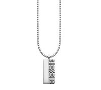 caï Herren Kette 'Black Meander' anthrazit / silber, Größe One Size, 3774375 Anthrazit / Silber One Size